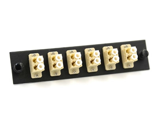 LGX Adapter Plate with 6 Duplex LC Beige Adapters