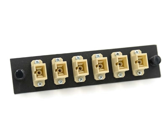 LGX Adapter Plate with 6 Simplex SC Beige Adapters