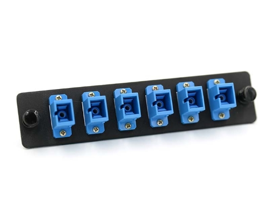 LGX Adapter Plate with 6 Simplex SC Blue Adapters