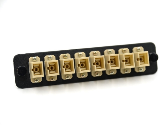 LGX Adapter Plate with 8 Simplex SC Beige Adapters