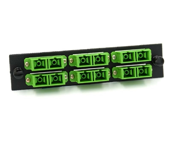 LGX Adapter Plate with 6 Duplex SC Green Adapters