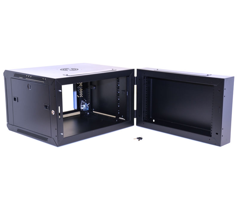 6U Wall Mount Equipment Vented Border, Double Fibertronics, Inc.