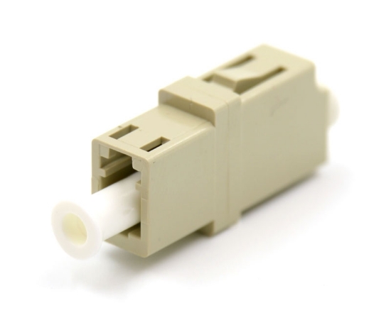 Beige LC Simplex Adapter without Flange