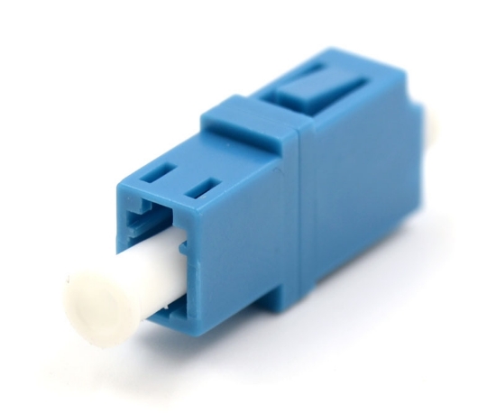 Blue LC Simplex Adapter without Flange