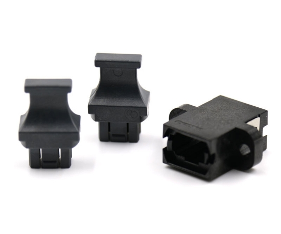 Black MPO Adapter Standard Footprint, Full Flange