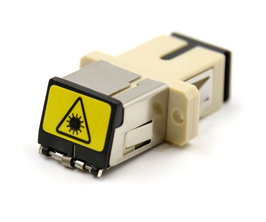 Shuttered SC Simplex Beige Adapter