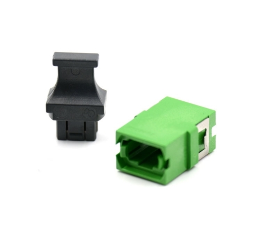 Green MPO Adapter Standard Footprint, Reduced Flange