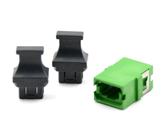 Green MPO Adapter Standard Footprint, Reduced Flange