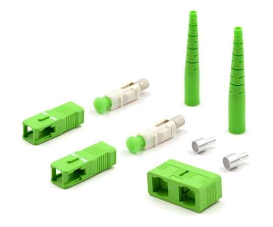 SC/APC Singlemode Duplex 2mm Epoxy Connectors Kit