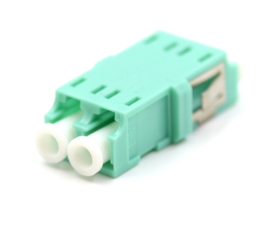 Aqua LC Duplex Adapter without Flange