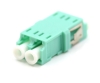 Aqua LC Duplex Adapter without Flange