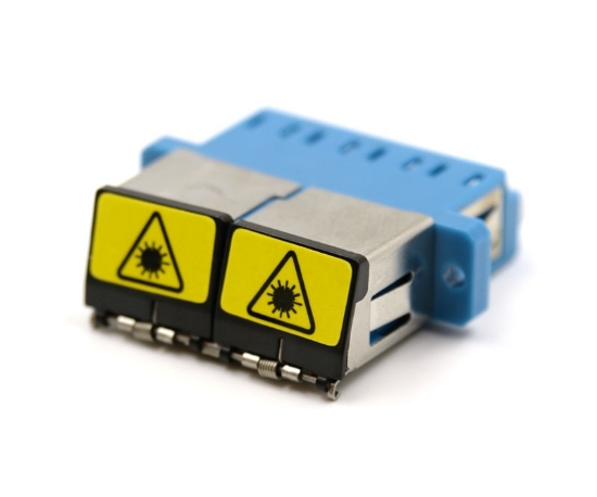 Shuttered LC Quad Adapter with Flange
