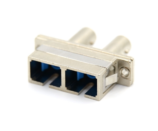 SC Female - ST Female Duplex Hybrid Adapter