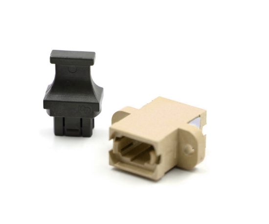 Beige MPO Adapter with SC footprint and full flange