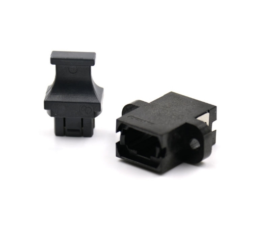 Black MPO Adapter with SC footprint and full flange