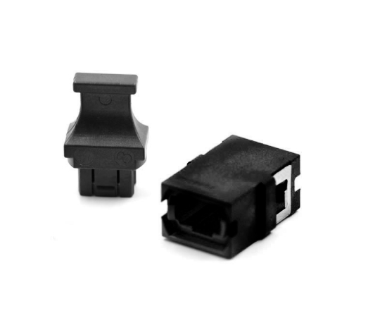 Black MPO Adapter with SC footprint and reduced flange