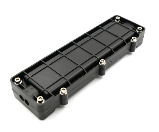 12 Fiber Outdoor Splice Enclosure - Splice Holders Included - 4 Ports at 12mm