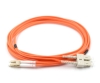 10m, LC to SC, Duplex, 62.5 Armored Fiber Optic Patch Cable