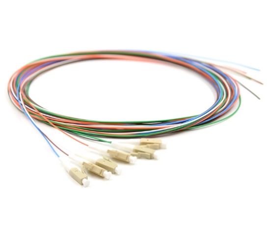 3m, 6 Fiber LC Pigtail, Multimode, OM3