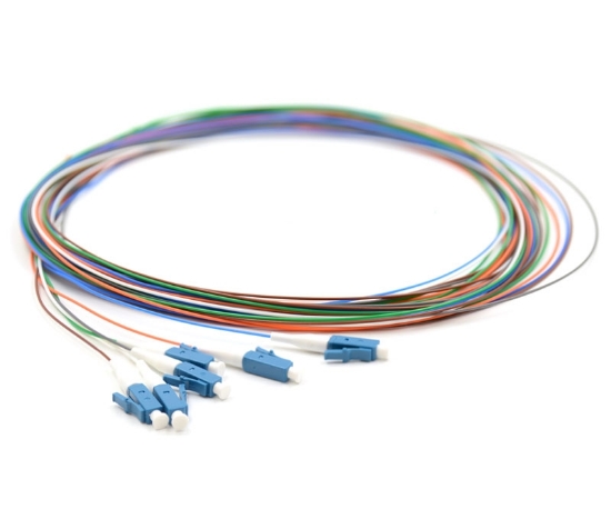 3m, 6 Fiber LC Pigtail, Singlemode, OS2