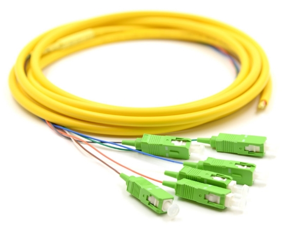 3m, 6 Fiber SC Pigtail, Singlemode, OS2