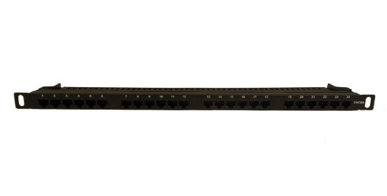 Cat6a 24 Port Unshielded 0.5U Copper Patch Panel