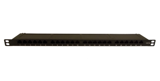 Cat6a 24 Port Unshielded 0.5U Copper Patch Panel