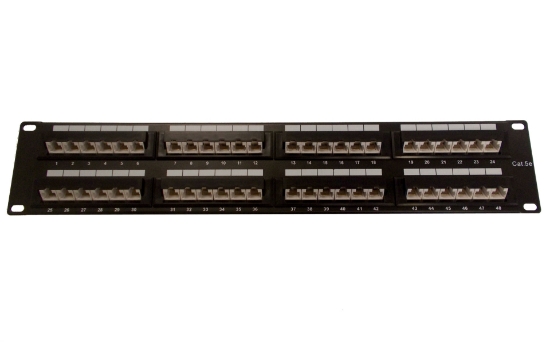 45 Degree Cat5e Patch Panel