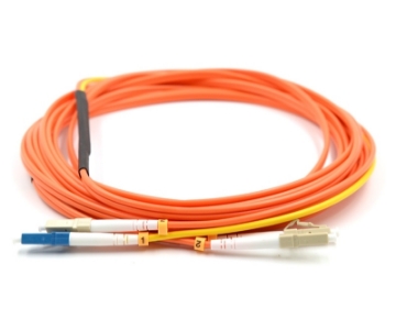 Show details for LC/UPC (Plant Side) to LC/UPC (Equipment Side) Duplex Fiber Optic Mode Conditioning Patch Cable - 62.5/125µm Multimode OM1 - 3mm Orange PVC Rated Jacket LC to LC Mode Conditioning Fiber Cable