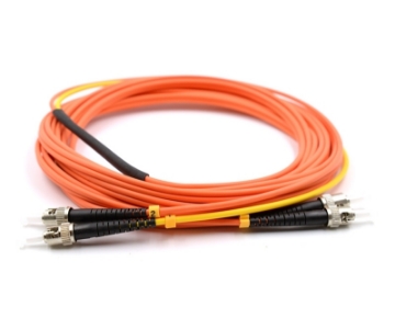Show details for ST/UPC (Plant Side) to ST/UPC (Equipment Side) Duplex Fiber Optic Mode Conditioning Patch Cable - 62.5/125µm Multimode OM1 - 3mm Orange PVC Rated Jacket ST to ST Mode Conditioning Cable