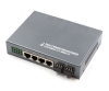 4 Port Fiber Switch 10/100/1000 RJ45 to 2 SFP Ports