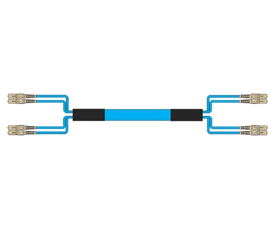 Picture of 4 Fiber Custom Cable Assembly - 50/125µm Multimode OM3 - Distribution Plenum Rated 