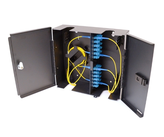 4 LGX, Wall Mount Patch Panel with 2 Doors