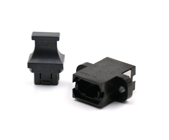 Black MPO Adapter Standard Footprint, Full Flange