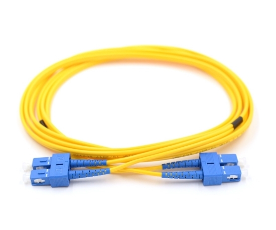 2m, SC to SC, Duplex, Singlemode Armored Fiber Optic Cable