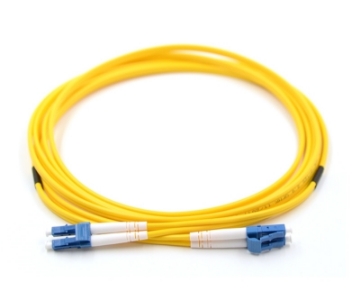 Show details for LC/UPC to LC/UPC Armored Duplex Fiber Optic Patch Cable - 9/125µm Singlemode OS2 - 3mm Yellow PVC Rated Jacket LC to LC, Duplex, Singlemode Armored Fiber Optic Cable