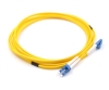 Picture of LC/UPC to LC/UPC Armored Duplex Fiber Optic Patch Cable - 9/125µm Singlemode OS2 - 3mm Yellow PVC Rated Jacket - 1 Meter in Total Length