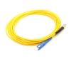 Picture of SC/UPC to FC/UPC Fiber Optic Patch Cable Simplex - 9/125µm Singlemode OS2 - 3mm Yellow PVC Rated Jacket - 5 Meters in Total Length