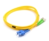 Picture of SC/UPC to FC/APC Duplex Fiber Optic Patch Cable - 9/125µm Singlemode OS2 - 3mm Yellow PVC Rated Jacket - 1 Meter in Total Length