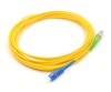 Picture of SC/UPC to FC/APC Fiber Optic Patch Cable Simplex - 9/125µm Singlemode OS2 - 3mm Yellow PVC Rated Jacket - 1 Meter in Total Length