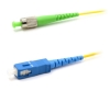 Picture of SC/UPC to FC/APC Fiber Optic Patch Cable Simplex - 9/125µm Singlemode OS2 - 3mm Yellow PVC Rated Jacket - 1 Meter in Total Length