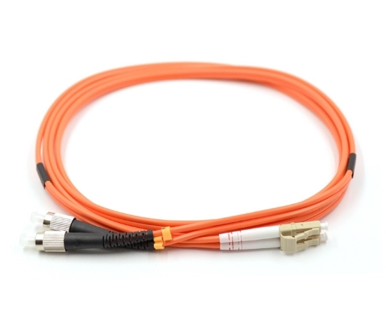 3m LC to FC Duplex Multimode 62.5 Fiber Optic Patch Cable