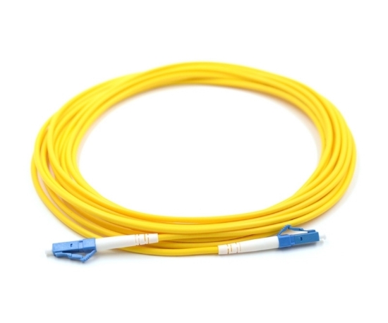 LC/UPC to LC/UPC Simplex Fiber Optic Cable, Singlemode, 2 Meters