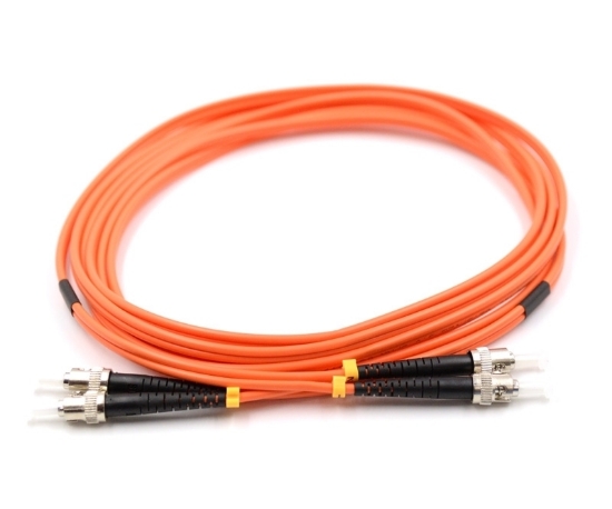 ST to ST Duplex Multimode Fiber Optic Patch Cable
