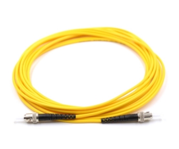 Show details for ST/UPC to ST/UPC Simplex Fiber Optic Patch Cable - 9/125µm Singlemode OS2 - 3mm Yellow PVC Rated Jacket ST to ST, Simplex, Singlemode Fiber Patch Cables