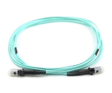 Show details for MTRJ to MTRJ Duplex Fiber Optic Patch Cable - 50/125µm Multimode OM3 - 3mm Aqua PVC Rated Jacket MTRJ to MTRJ Duplex OM3 Multimode Fiber Optic Patch Cable