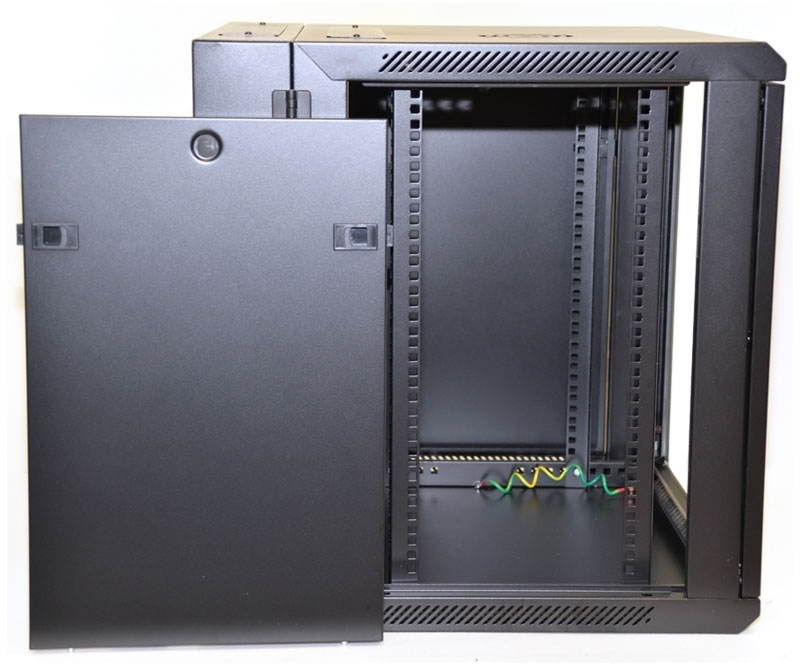 12U Wall Mount Equipment Glazed Door, Double Fibertronics, Inc.