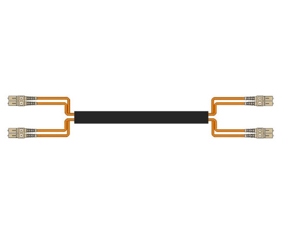 Picture of 4 Fiber Indoor/Outdoor Custom Cable Assembly - 62.5/125µm Multimode OM1 - Plenum Rated