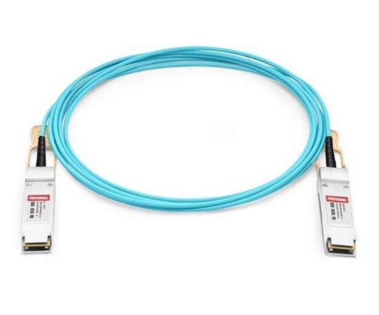 Picture of Cisco QSFP-8LC-AOC15M Compatible 40G QSFP+ to (x4) LC/UPC Duplex Active Optical Cable - 15 Meters in Total Length