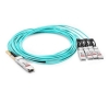 Picture of Extreme Networks Q-4S28AO05 Compatible 100G QSFP28 to 4 SFP28 Breakout Active Optical Cable AOC